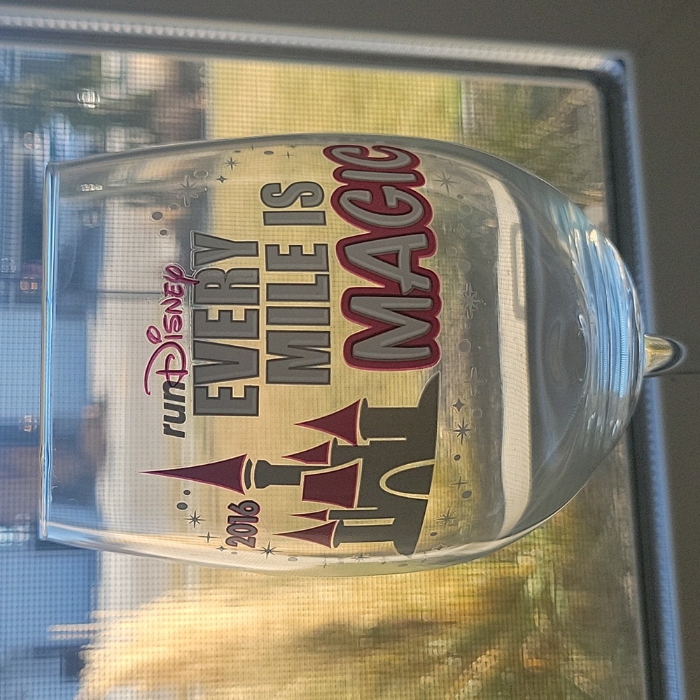 RunDisney 2016 Every Mile is Magic Wine Glass - Picture 2 of 2